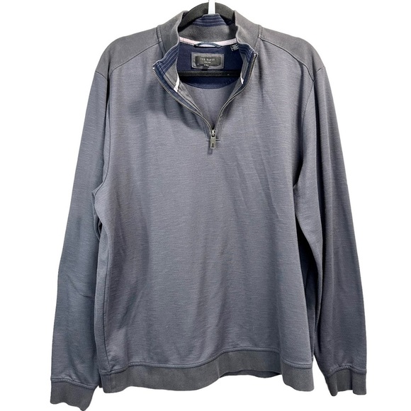 TED BAKER LONDON Antram Mockneck Quarter Zip Track Jacket - Picture 2 of 6